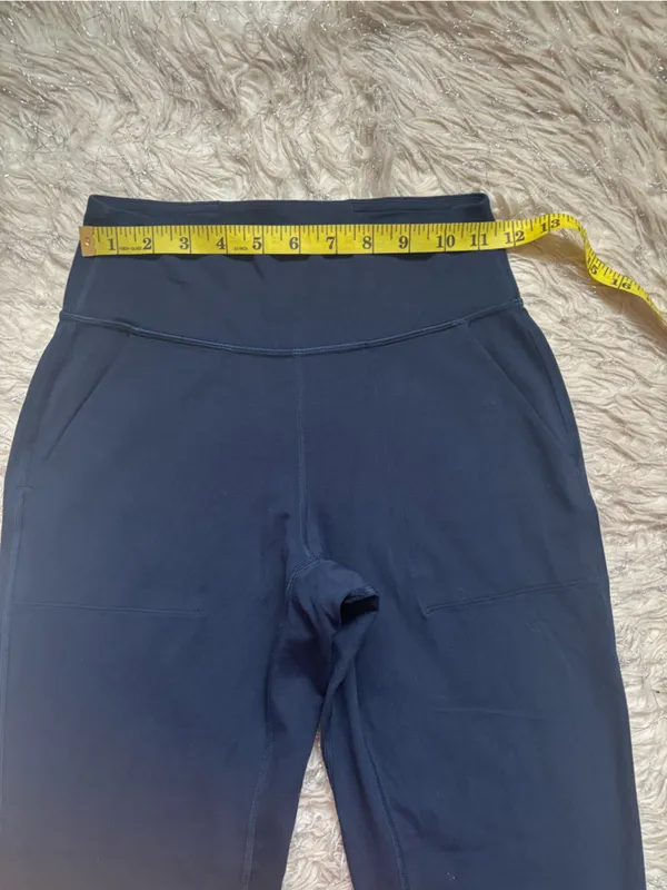 lululemon athletica Navy Women’s High-Waist Joggers with Subtle Logo Size 4 - Image 5