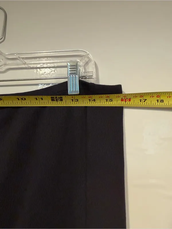 Aerie Classic Black Women's Drawstring Midi Skirt - Image 6