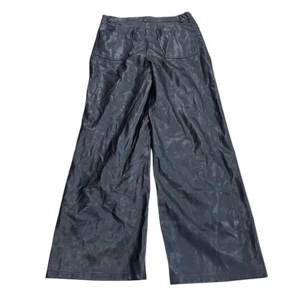 Urban Outfitters Faux Leather Wide Leg Pants Women's 30 High Rise 5 Pocket - Image 3