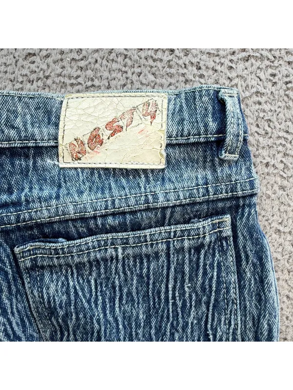 Vintage 80s 90s NASTY Acid Wash High Rise Jeans 25x27 Tapered Mom Denim - Image 5