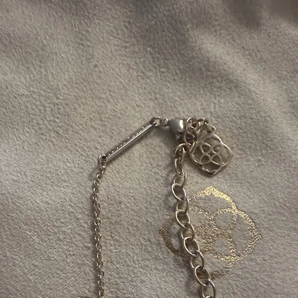 Gold Necklace with Green Pendant by Kendra Scott - Image 3