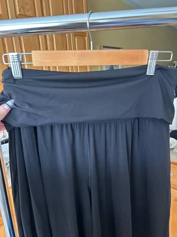 Aerie Real Me Fold Over Wide Leg Leggings - Image 4