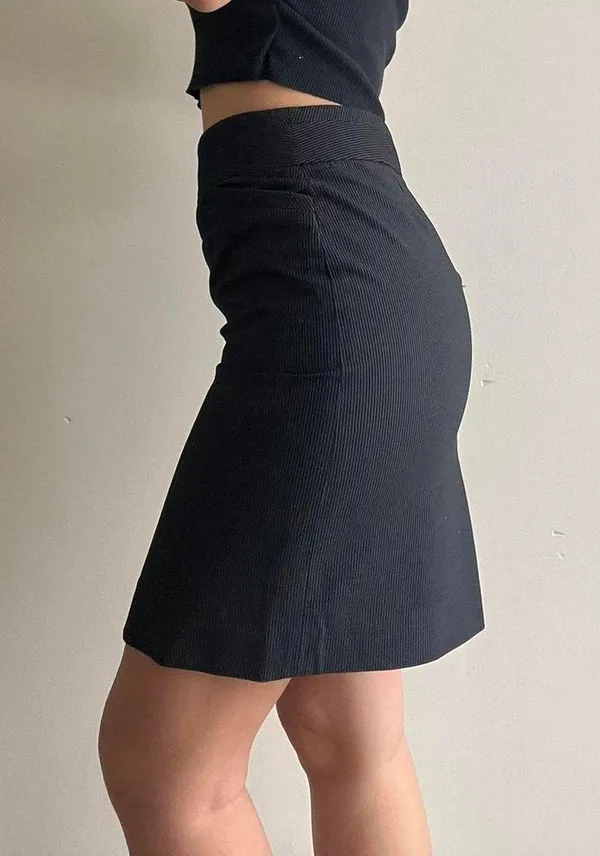 Black Mini Skirt Business Casual 28” - Image 3