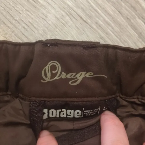 Orage Brown Snow Pants Size Large - Image 9