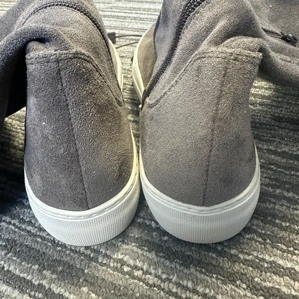 J/Slides Petra Over-the-Knee Sneaker Boots Gray Faux Suede Fall‎ Autumn Casual - Image 7