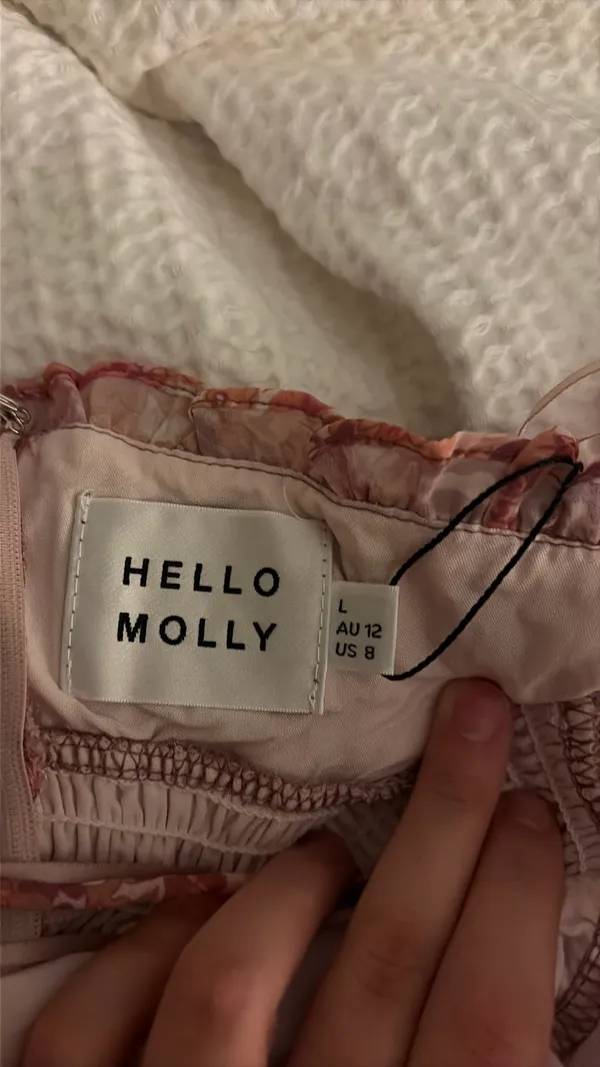 Hello Molly Dress Midi Pink Floral - Image 4