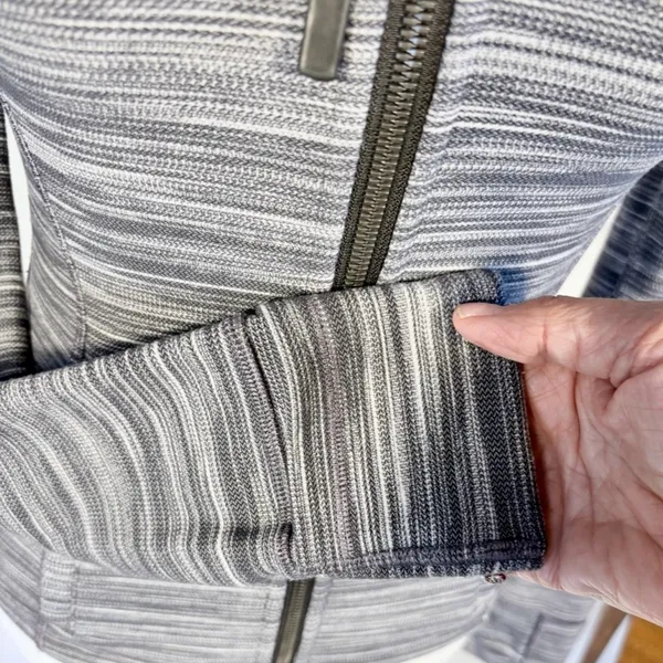 Lululemon Hooded Define Jacket Nulu Mini Space Dye Herringbone Heathered Sz 2 🧡 - Image 7