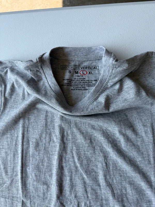 Youth Large 12–14 Gray T - Image 3