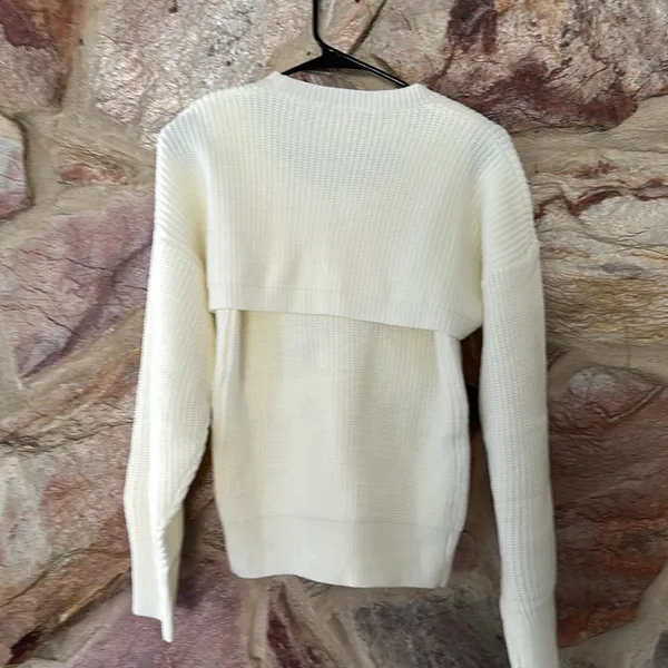 Commense Utility Two Piece Bolero Sweater size small White - Image 4