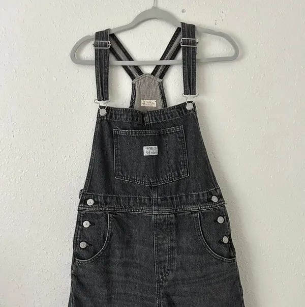 Levi’s X Free People Vintage Black Overalls / Shortalls - Image 7