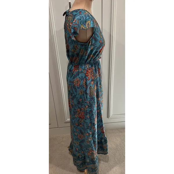 Band Of The‎ Free Faux Wrap Maxi Dress Floral Boho Peasant Romantic Cottagecore - Image 6