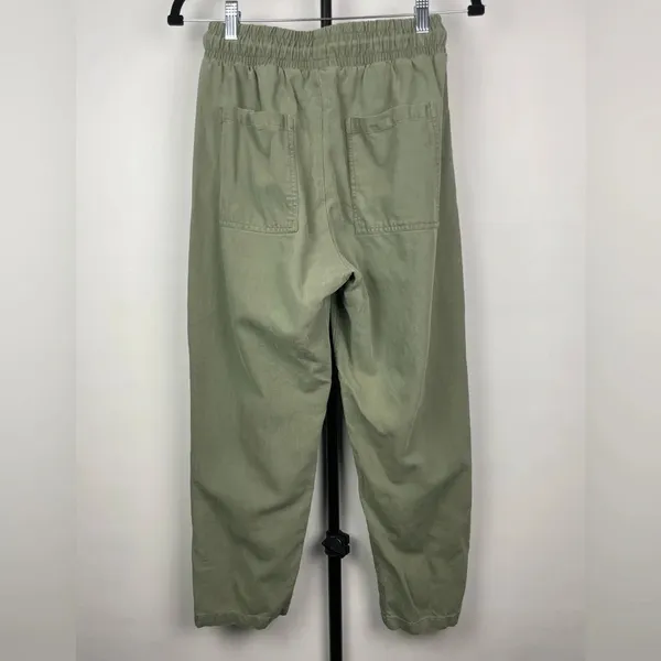 Zara‎ Green Pull On Elastic Drawstring Waist Jogger Style Trousers - Image 9