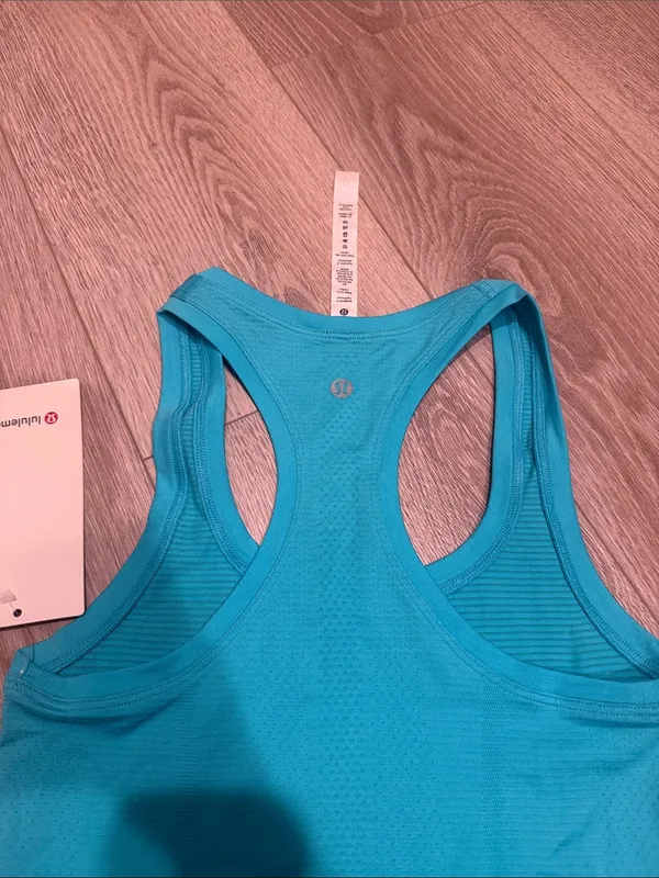 NWT Lululemon Swiftly Tech Racerback Tank in Blue Size 2 10K LA - Image 4