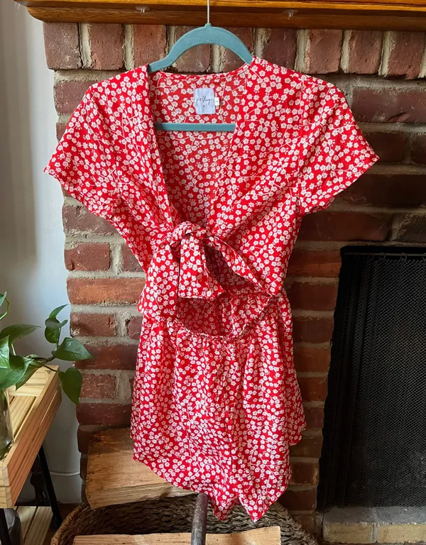 Princess Polly Virgo Tie Front Romper - Image 3