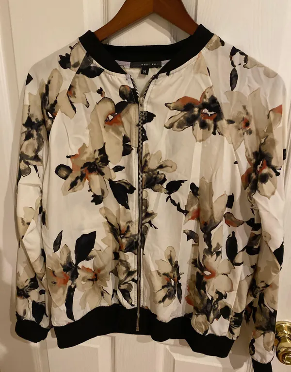 West Kei Floral Bomber Jacket - Image 2