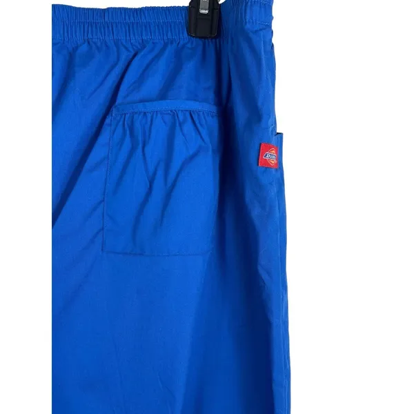 Dickies Royal Blue Wide Leg Scrubs Medical Uniform Bottoms Pants XL NWT - Image 3