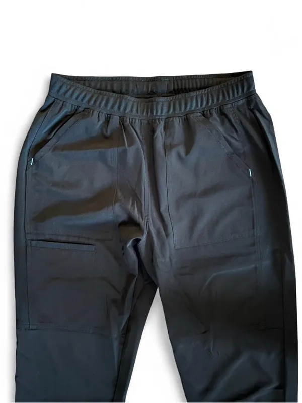 Inspira Flex Black Jogger Scrub Pants Medium Tall – Like New - Image 2