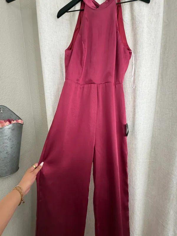 Lulus Jumpsuit Wide-Leg backless - Image 8