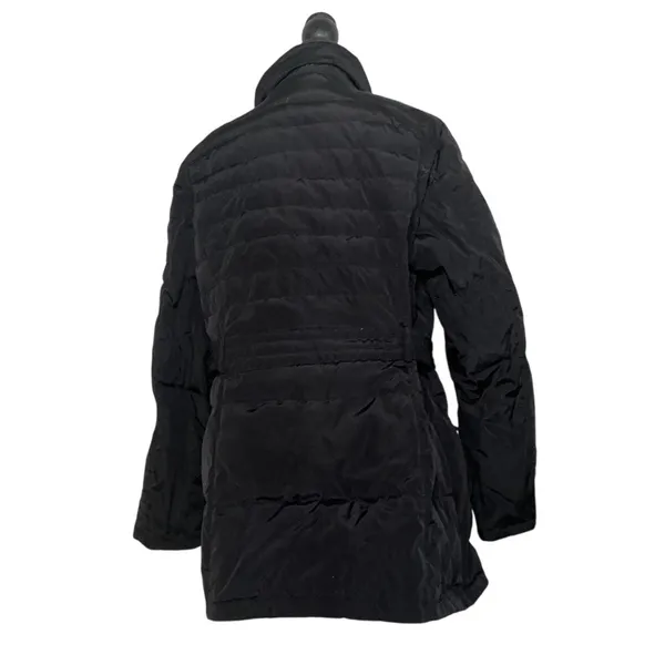Black Belted Puffer Coat Down Insulated Quilted Jacket Jones New York J23700X-ME - Image 3