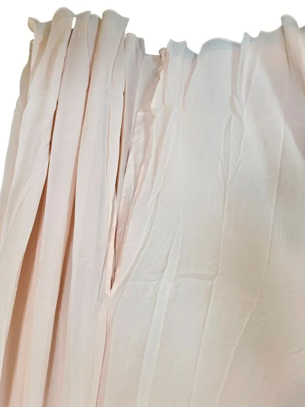 NWT Lulus Picture Perfect Blush Lace Halter Neck Side Slit Maxi Dress - Size: XL - Image 5