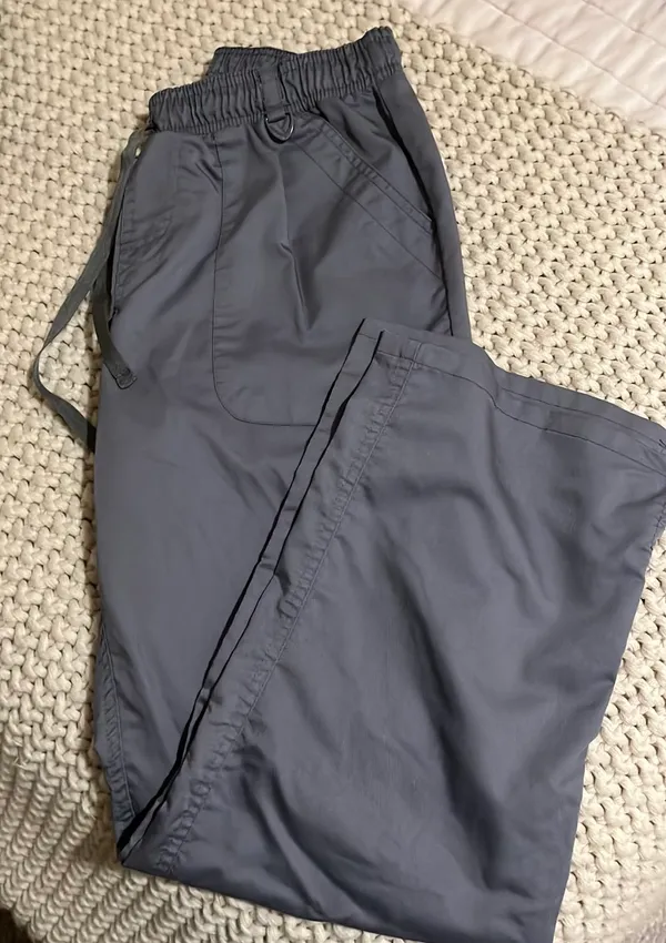 Scrub Top And Bottoms Set Gray - Image 4