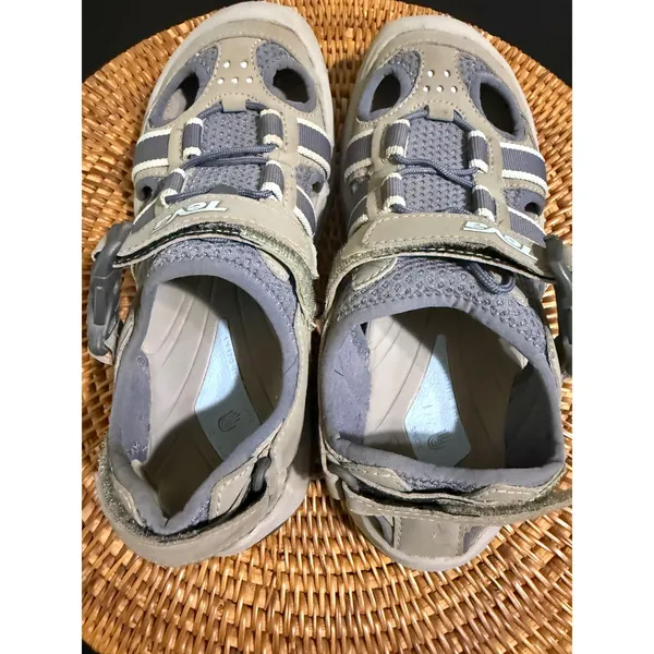 Teva Dozer Grey Blue Hiking Water Sandals Womens 7 S/N 6154 - Image 4