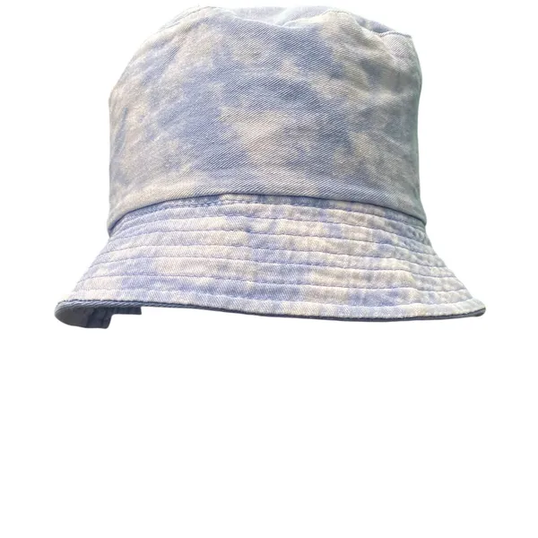 Steve Madden Blue White Tie Dye Cotton Bucket Hat One Size - Image 2