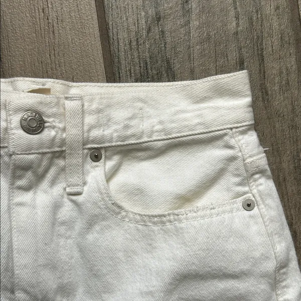 Madewell the mom Jean Cream Straight Leg Women's Jeans - Image 3