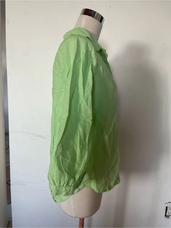Embroidered Light Green Button - Image 3