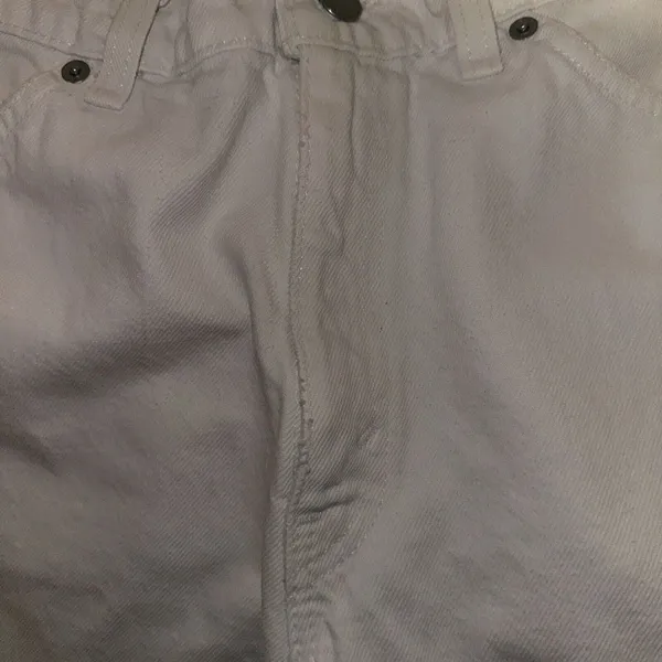 Vintage Levis 912 Slim Fit Tapered Leg Jeans White Orange Tab 11 Short Raw Waist - Image 12