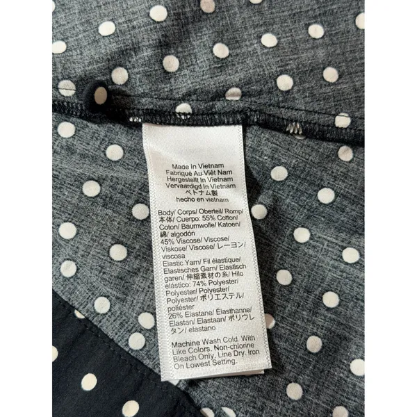 Madewell Dress Sz 10 Black White Polka Dot Smocked Ruffle Mini Sundress Retro - Image 12