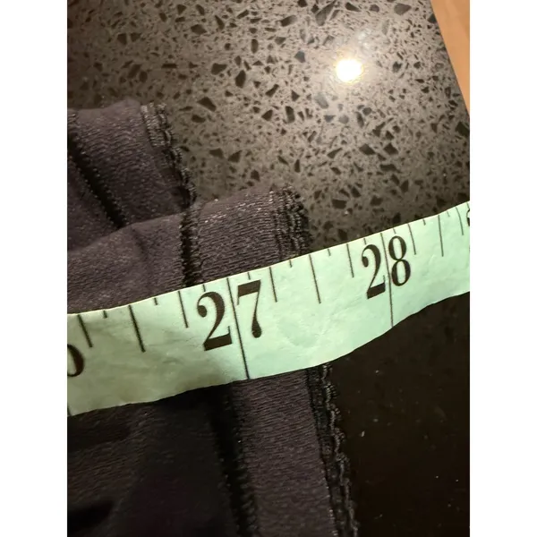 Lululemon High Waist Black‎ Mesh Panel Leggings Women's Size 4 - Image 8