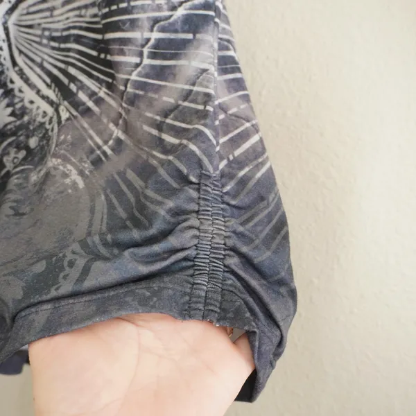 Prana Women Small Grey Mandala Graphic Strappy Racerback Yoga Tank Top Shelf Bra - Image 5