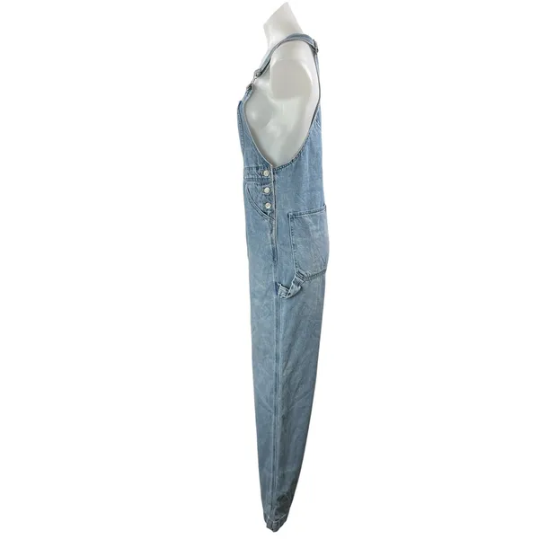 Madewell Women's Blue Medium Wash Utility Y2K Straight Denim Jeans Overall Sz XS - Image 2