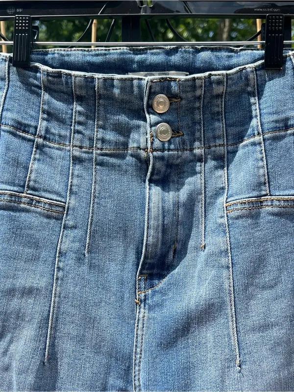 We The Free Jayde High Rise Stretch Flare Jeans Size 25 x 32.5 Boho Denim - Image 3
