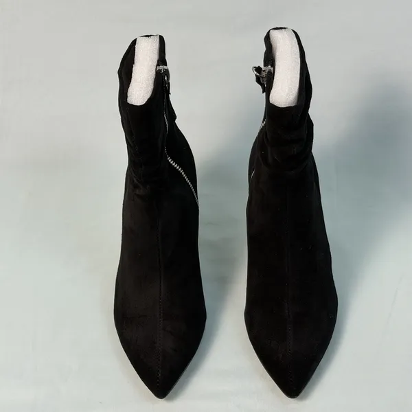 Bella Vita Woman Size-6M~ Danielle Leather Suede‎ Black Slouch Ankle Booties - Image 9