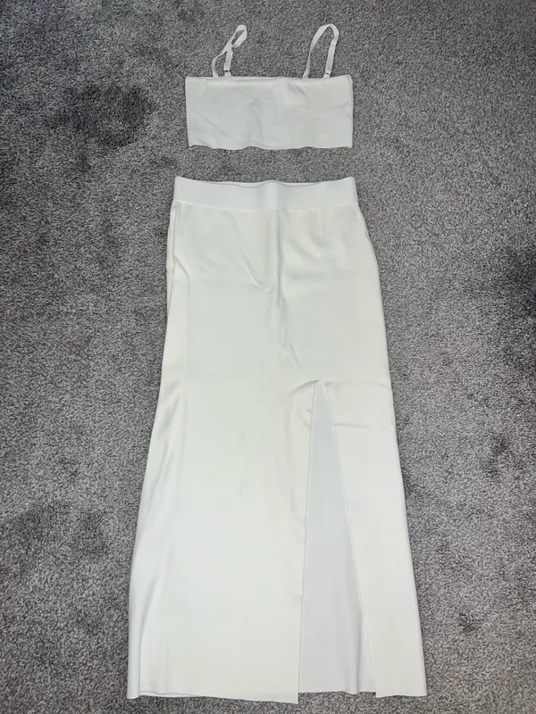 White Two Piece Set - Image 2
