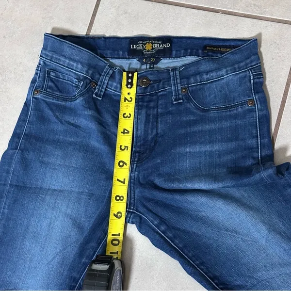 Lucky Brand‎ Women Blue Denim Brooke Legging Jean size 4/27. - Image 7