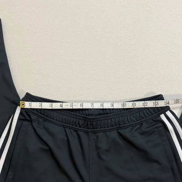 Adidas Black Joggers with White Stripes - Image 4