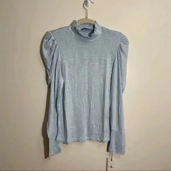 7 for all mankind smocked mock neck  Size Medium   - Image 2