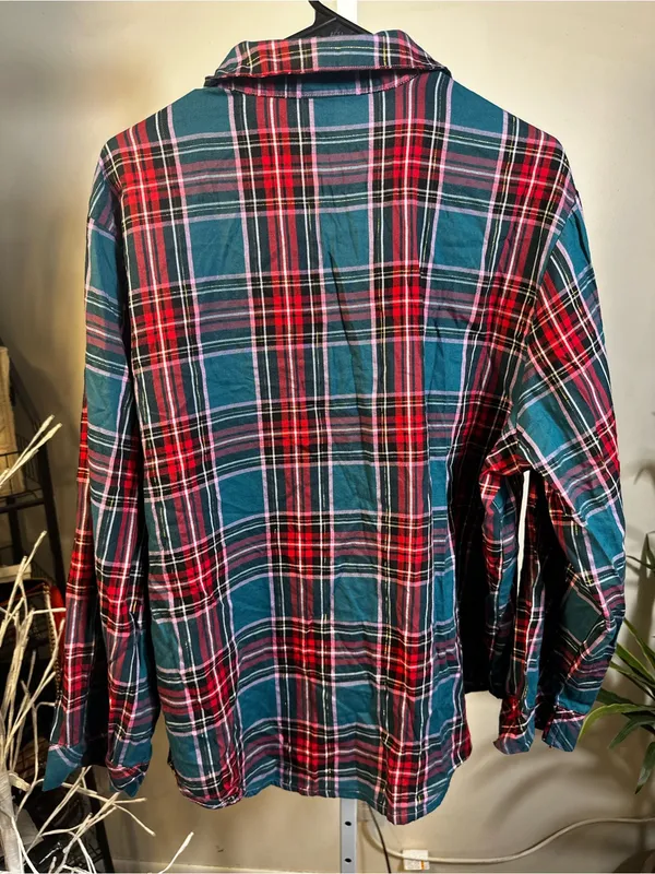 20. Victoria’s Secret plaid Flannel Pyjama Top - Image 3