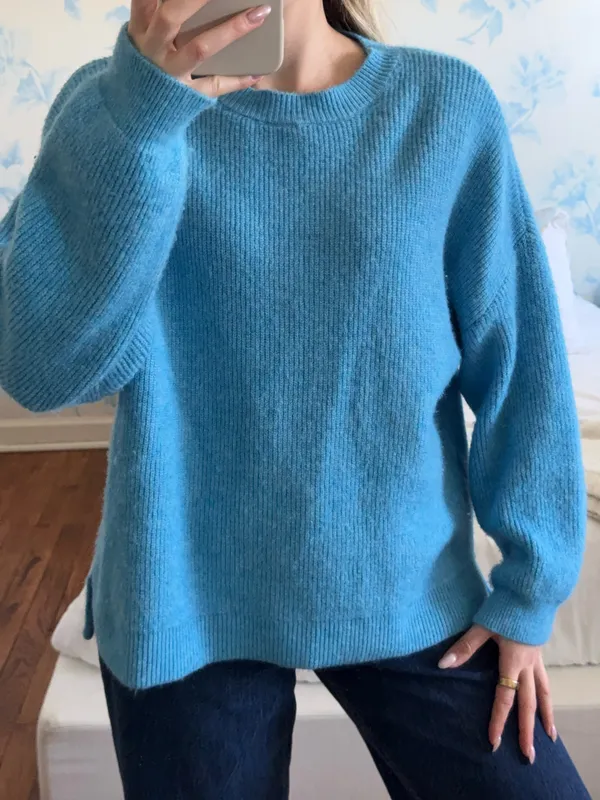 Mango Sweater Knit Blue - Image 2