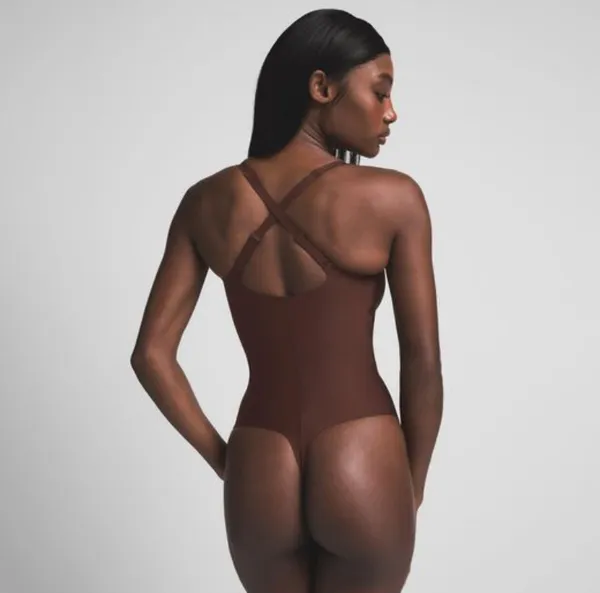 SKIMS Body Unlined Plunge Bodysuit S - Image 3