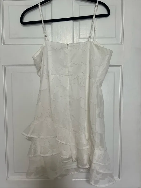 Lulu's White Lace Slip Dress with Spaghetti Straps - Image 5