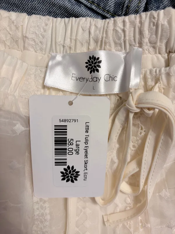 Little tulip eyelet skort White Size L - Image 3