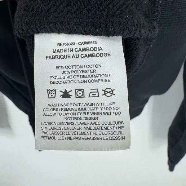 Nike Black Fleece Crewneck‎ Sweatshirt Gold Logo Small - Image 6