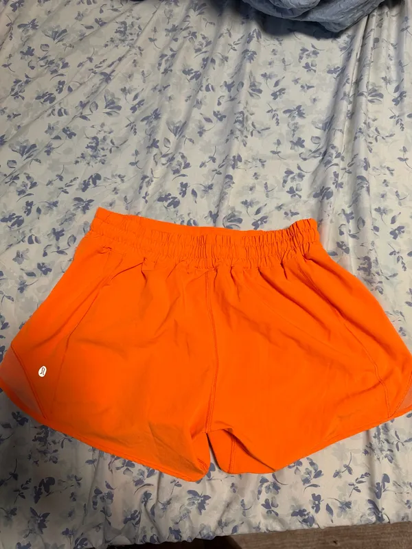 Orange Lululemon Shorts Hotty Hot 4" High-Rise - Image 2