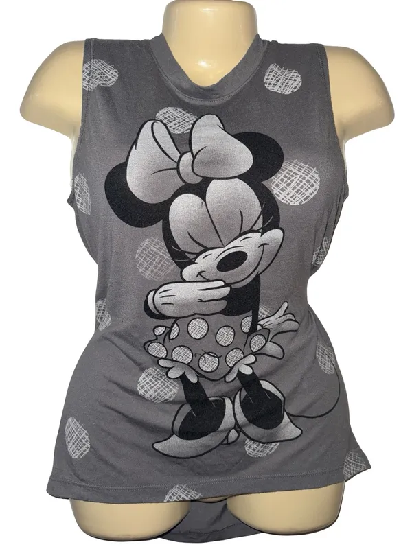 Disney Gray Minnie Mouse Graphic Tank Top - Image 2
