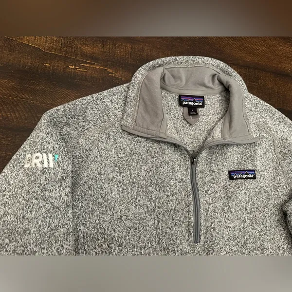 Patagonia Women’s Better Sweater 1/4 Zip Pullover Birch White- Size Large - Image 2