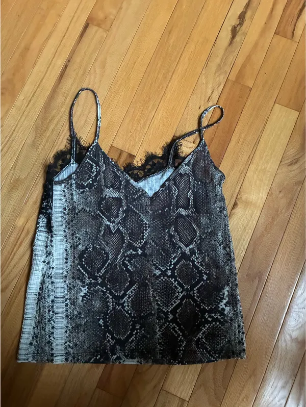 Zara lace snakeskin cami - Image 2